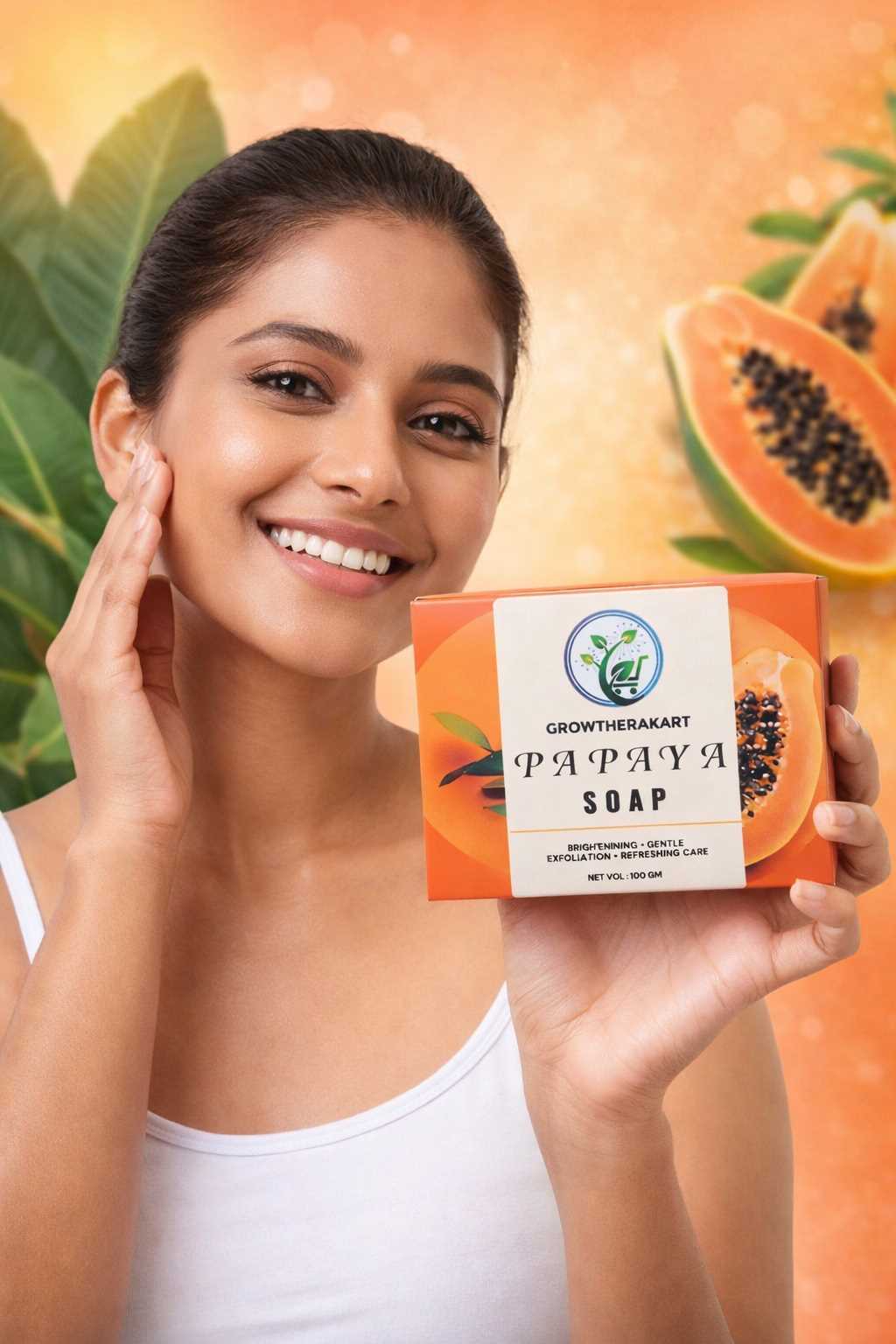GROWTHERAKART  PAPAYA SOAP(100GM)